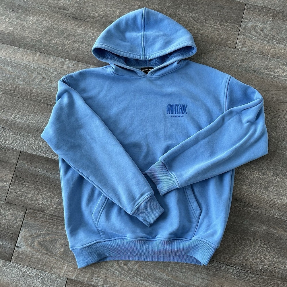 White Fox Archive 6•0 Graphic Hoodie Womens S/M Periwinkle